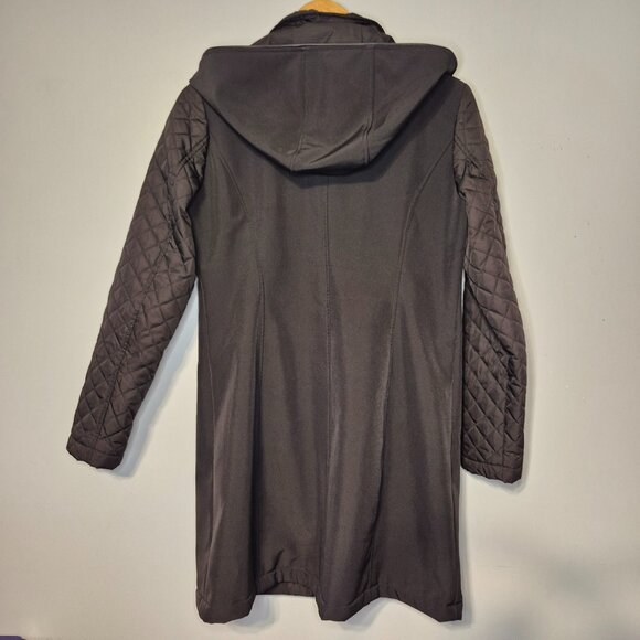 Michael Kors Black Longline Scuba Jacket with Quilted Sleeves and Insert Size S - Picture 8 of 15